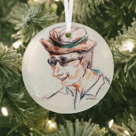 Tourista. Glas Ornament