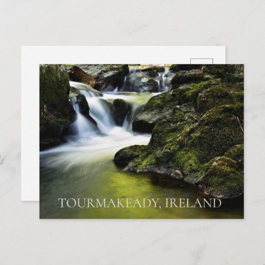 Tourmakeady Ireland Waterfall Briefkaart (Voorkant / Achterkant)