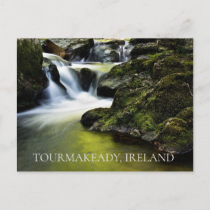 Tourmakeady Ireland Waterfall Briefkaart