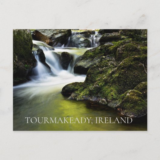 Tourmakeady Ireland Waterfall Briefkaart (Voorkant)