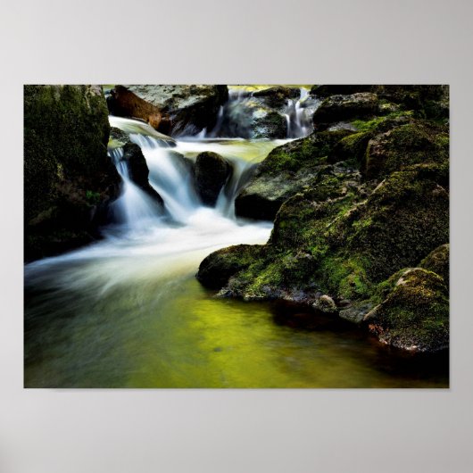Tourmakeady Waterfall in County Mayo, Ierland Poster (Voorkant)