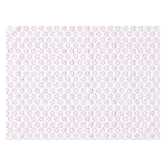 Tourmaline 2-tone hartjuwelen patroondoek tafelkleed (Voorkant (Horizontaal))