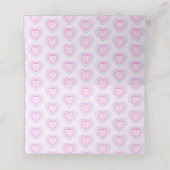 Tourmaline 8th Year Heart place cards Plaatskaartje (Binnenkant ongevouwen)