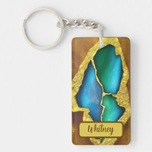 Tourmaline and Gold geïnspireerde Sleutelhanger (0