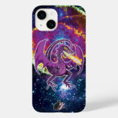 Tourmaline Cosmic Dragon Hoesje-Mate iPhone Case (Achterkant)