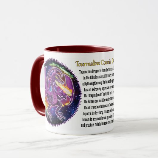 Tourmaline Cosmic Dragon Mok (Voorkant links)