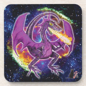 Tourmaline Cosmic Dragon Onderzetter (Voorkant)