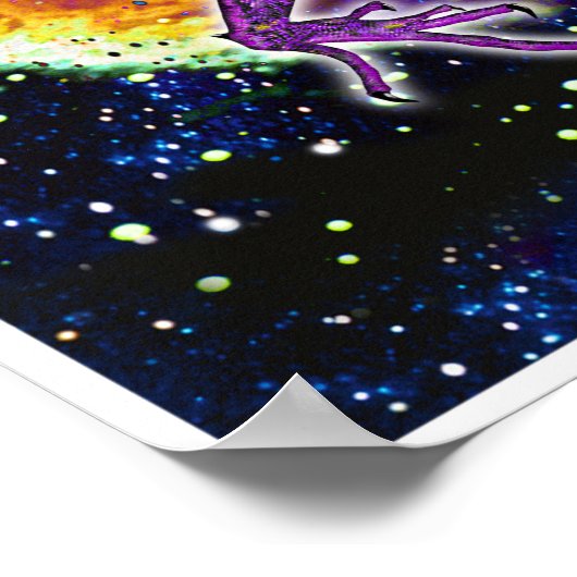 Tourmaline Cosmic Dragon Poster (Hoek)