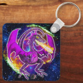 Tourmaline Cosmic Dragon Sleutelhanger (Achterkant)