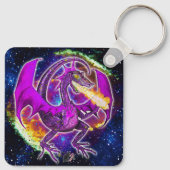 Tourmaline Cosmic Dragon Sleutelhanger (Achterkant)
