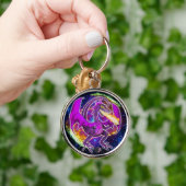 Tourmaline Cosmic Dragon Sleutelhanger (Hand)