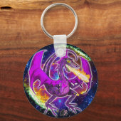 Tourmaline Cosmic Dragon Sleutelhanger (Achterkant)