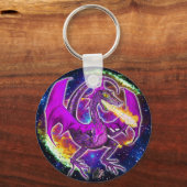Tourmaline Cosmic Dragon Sleutelhanger (Voorkant)