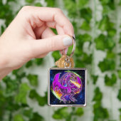 Tourmaline Cosmic Dragon Sleutelhanger (Hand)