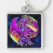 Tourmaline Cosmic Dragon Sleutelhanger (Voorkant)