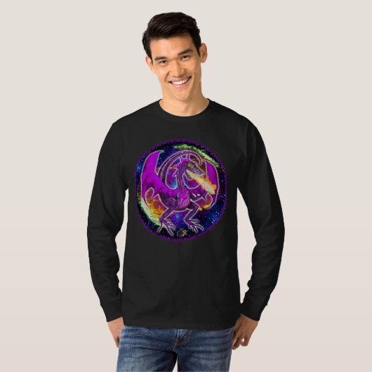 Tourmaline Cosmic Dragon T-Shirt (Voorkant volledig)
