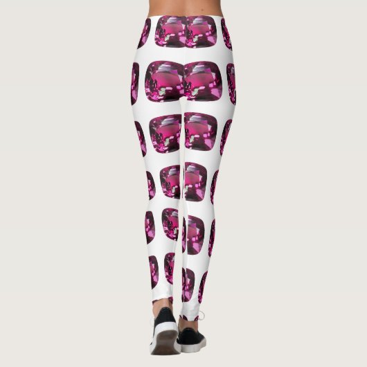 Tourmaline Gemstone Pink Leggings (Achterkant)