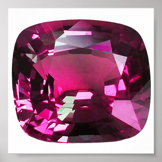 Tourmaline Gemstone Pink Poster (Voorkant)