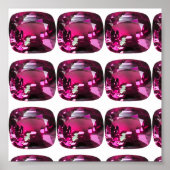 Tourmaline Gemstone Pink Poster (Voorkant)