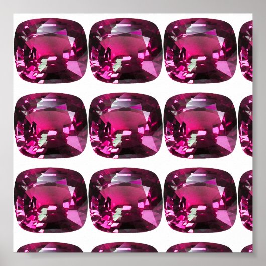 Tourmaline Gemstone Pink Poster (Voorkant)