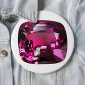 Tourmaline Gemstone Pink Ronde Button 6,0 Cm (In situ)