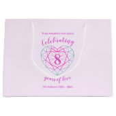 Tourmaline Jubileum 8 jaar gepersonaliseerd Groot Cadeauzakje (Voorkant)