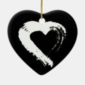 Tourmaline Moon Heart Car Ornament (Achterkant)