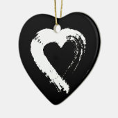 Tourmaline Moon Heart Car Ornament (Links)