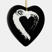 Tourmaline Moon Heart Car Ornament (Rechts)