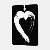 Tourmaline Moon Heart Car Ornament (Voorkant links)