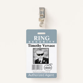 Tourmaline Ring Bearer Security Badge