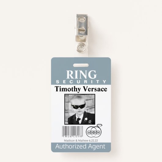 Tourmaline Ring Bearer Security Badge (Voorkant met clip)