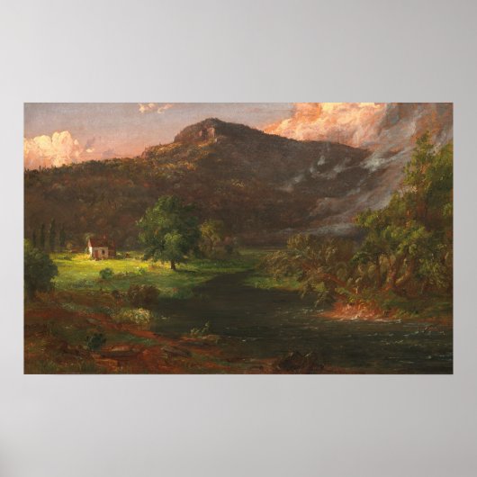 Tourn Mountain - Jasper F. Cropsey Fine Art Poster (Voorkant)