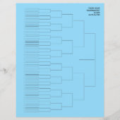 Tournament draw template paper sheet for 64 player (Voorkant)