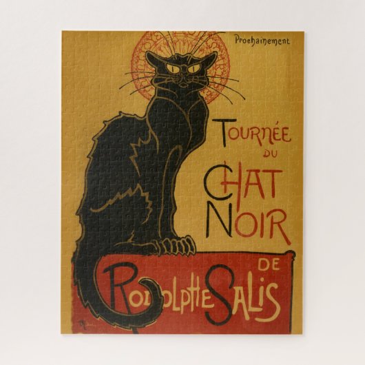 Tournee Chat Noir Black Cat Illustratie Legpuzzel (Verticaal)