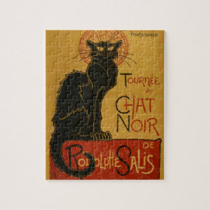 Tournee Chat Noir Black Cat Illustratie Legpuzzel