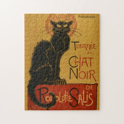 Tournee Chat Noir Black Cat Illustratie Legpuzzel (Verticaal)