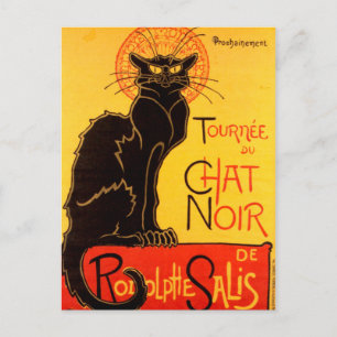 tournee de Chat Noir Black Cat Briefkaart