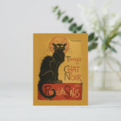 Tournee de Chat Noir Black Cat Briefkaart (Staand voorkant)