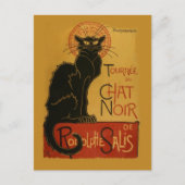 Tournee de Chat Noir Black Cat Briefkaart (Voorkant)