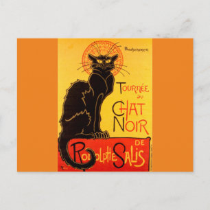 tournee de Chat Noir Black Cat Briefkaart