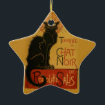 Tournee de Chat Noir Black Cat Keramisch Ornament<br><div class="desc">Tournee de Chat Noir -  Europese Cabaret,  Music Hall,  Dance,  Entertainment Advertisements</div>