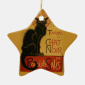 Tournee de Chat Noir Black Cat Keramisch Ornament (Voorkant)