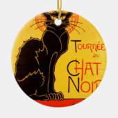 tournee de Chat Noir Black Cat Keramisch Ornament (Voorkant)