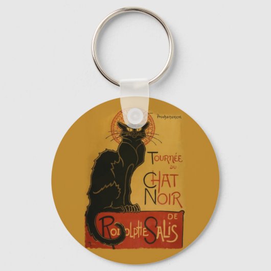 Tournee de Chat Noir Black Cat Sleutelhanger (Voorkant)