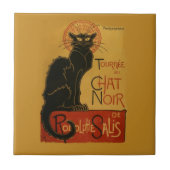 Tournee de Chat Noir Black Cat Tegeltje (Voorkant)