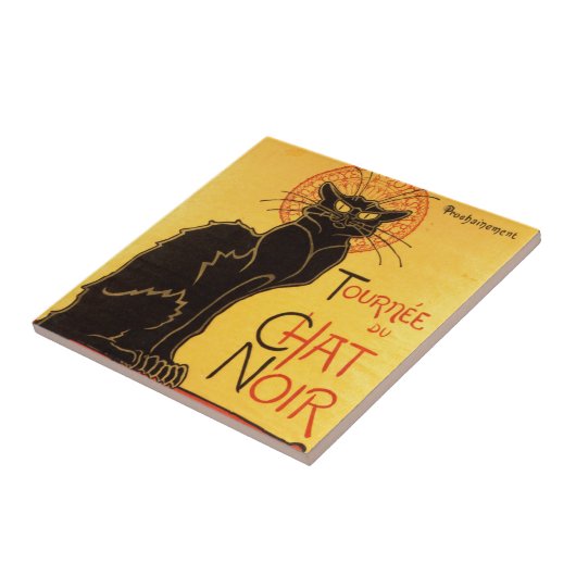  tournee de Chat Noir Black Cat Tegeltje (Zijkant)