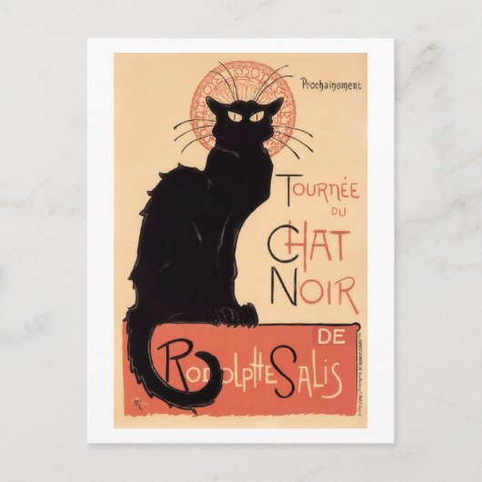 Tournee du Chat Noir (1896) Briefkaart (Voorkant)