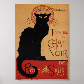 Tournee du chat noir adverteren poster