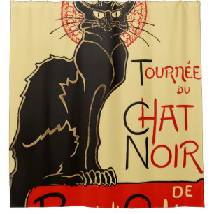 Tournée du Chat Noir Art Nouveau Douchegordijn